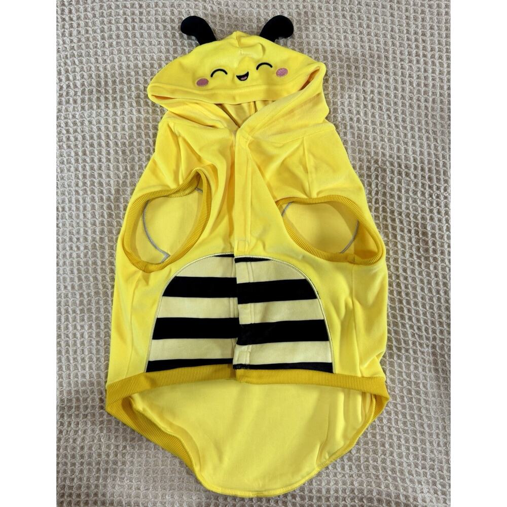 Squishmallows Pet Hoodie Sunny Bee Costume Dog Outfit Yellow Plush Size L